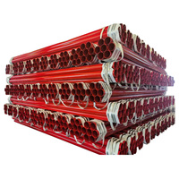 Raccords de tuyauterie pour système d'incendie à incendiovérité, tuyaux en acier soudé ERW époxy/galvanisé |   Tube en acier au carbone revêtu de plastique, norme ASTM