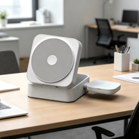 Nouveau chargeur sans fil magnétique pliable 3-en-1 avec câble intégré, station de charge de bureau, charge rapide, affichage numérique, 15W, iPhone