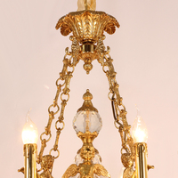Jewellerytop Europäische Vintage Flur-Glasschale Hängende Antike Messing-Pendelleuchte für Esszimmer