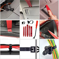 910 pièces 27 sortes de clips de retenue de poussée de voiture Kit de fixations en plastique