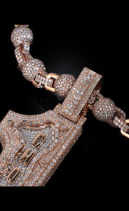 Bijoux Hip Hop de Haute Qualité en Argent Sterling 925, Collier Personnalisé pour Homme avec Pendentifs Lettres et Chiffres, Diamants VVS, Plaqué Or Glacé, Breloques - Product Image 5