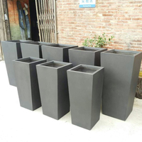 Prix usine maison jardin extérieur grande poterie d'intérieur en gros Fiber argile Pots de plantes Pots de fleurs et jardinières