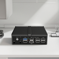 Partaker Fanless Mini PC J6413 J6412 N100 Pfsense Firewall Computadora con DDR4 DP HD 4x I226V 2,5G COM Soporte ESXI VPN
