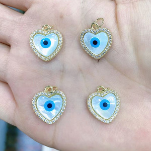 Серебряная подвеска CZ8626 18K с фианитами, украшенная фианитом, «Мама-паук», кулоны с фианитами, «турецкие злые глаза», Очаровательная подвеска с защитой от сглаза - Product Image 4