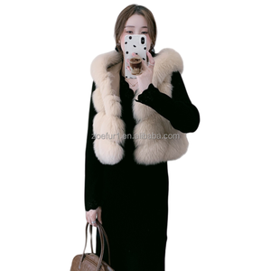 Chinese Factory Sale Good Price Women <strong>Ladies</strong> Faux Fur <strong>Hooded</strong> Winter Waistcoat Vest <strong>Gilet</strong> for Daily Life - Product Image 4