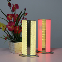 Lampe de lecture LED de style européen, petite lampe de nuit, protection des yeux, lampe de table RGB avec contrôle de la luminosité, blanc chaud