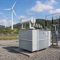 Transformateur immergé dans l'huile à faible perte de puissance S13-M, 11 kV, 500 kVA, monté sur socle, conforme à la norme ANSI, à économie d'énergie