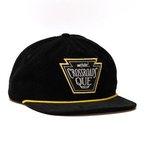 Gorras de Pana Personalizadas con Cierre a Presión, 5 Paneles, Logotipo de Parche Tejido, Gorras Desestructuradas con Cuerda - Product Image 3