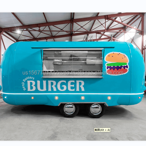 Caravane de restauration rapide, cuisine complète, conteneur mobile-bar, restaurant extérieur sur roues, camion de crème glacée, camion de hot-dogs, camion de snacks - Product Image 1