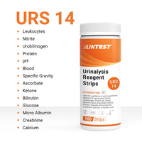 JILINTEST Bandelettes de test urinaire à 14 paramètres, kit de test urinaire pour la cétose, le pH, les protéines, la fonction rénale et hépatique