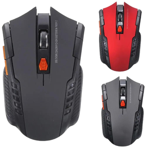 Cool Shape <strong>2.4GHz</strong> <strong>Wireless</strong> <strong>Optical</strong> Gaming <strong>Mouse</strong> Ergonomic Design Three Colors USB Receiver Battery Operated in Stock - Product Image 1