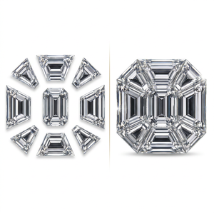 Diamant de laboratoire taillé en forme de tarte, de qualité supérieure, blanc étincelant, excellente taille, pierre précieuse premium pour la fabrication de bijoux fins - Product Image 3