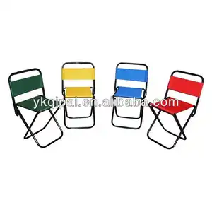 Sillas plegables ligeras para acampada, taburete pequeño de Color personalizado para pesca, Mini Silla de playa plegable