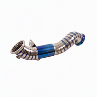 Downpipe de Flujo Superior de Acero Inoxidable 304 de Aleación de Titanio Premium para Mercedes-Benz C250 1.5T 2.0T W205, Optimiza la Velocidad de Respuesta del Turbo, 2014-2020