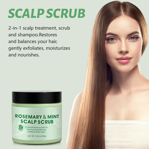 Scrub per il Cuoio Capelluto con Olio di Rosmarino e Menta, Esfoliante Nutriente Anti-Grasso per Tutti i Tipi di Capelli - Product Image 2