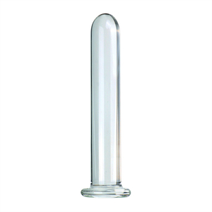 Dildo in Vetro Trasparente con Base Cilindrica da 2.0-6.0 cm per Masturbazione Femminile, Prodotto Erotico per Adulti - Product Image 4
