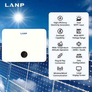 Inversor Solar Híbrido Trifásico de Onda Sinusoidal Pura de 4-25kW, 5kW, 10kW, IP65, con 2 MPPTs, para Sistemas Solares Domésticos - Product Image 2