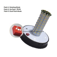 Feux de signalisation rotatifs pour voiture 12-24VDC, super lumineux, ampoule halogène H1, lumière d'avertissement d'urgence LED pour tous les véhicules