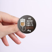 Spedizione Diretta di Badge Rotondi Personalizzati Stampati, Spille Personalizzate con Cartoni Animati, Citazioni Ispiratrici, Figure di Animali e Piante