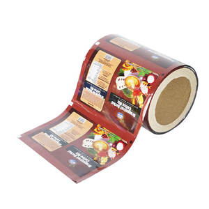 Rollo de película de embalaje de bolsita de café impreso personalizado, bolsita de <span class=keywords><strong>palitos</strong></span> de miel de té de grado alimenticio, embalaje Emballage Alimentaire - Product Image 1