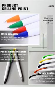 Màu nhựa bút bi với thiết kế đơn giản và tùy chỉnh xây dựng thương hiệu cho các trường học chương trình và kinh doanh quảng cáo - Product Image 6