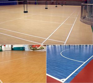 Campo da Badminton e tappetino da tennis pavimentazione in plastica per interni/tennis campo da paddle/pavimento sportivo in pvc pavimento futsal - Product Image 4