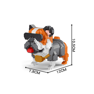 Bloques de Construcción de Micropartículas 618, Perros Teckel, Huskies, Shilongs, Schnauzers, Poodles, Golden Retrievers, Bulldogs, Juguetes para Niños - Product Image 5