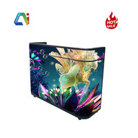 Écran d'affichage vidéo LED mural souple et flexible en forme irrégulière grand format couleur intégrale à 360 degrés pour intérieur - Prix de gros