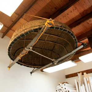 Coracle Grande de Bambú Hecho a Mano, Bote Redondo Tradicional Vietnamita para Pesca, Turismo, Exhibición y Decoración de Resorts, Venta al por Mayor - Product Image 1