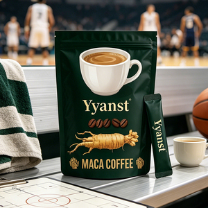 กาแฟมาคาเพิ่มพลังธรรมชาติแบบซองเดี่ยว สีเขียวเข้ม บรรจุในซองตั้งได้ สำหรับผู้ชาย เพิ่มความทนทานและสุขภาพที่ดีในทุกวัน รับผลิตแบบ OEM - Product Image 5