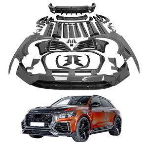 Ventes d'usine Runde pour <span class=keywords><strong>Audi</strong></span> Q8 RSQ8 Mansor Kit de carrosserie en Fiber de carbone FRP capot de pare-chocs avant pare-chocs arrière jupes latérales garde-boue MSY <span class=keywords><strong>2022</strong></span> + - Product Image 1