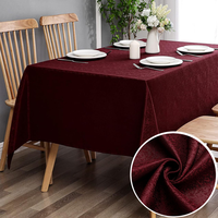 WML102 Nappe Rectangulaire en Coton et Lin de Luxe, Design Personnalisé, Simple et de Haute Qualité, pour Hôtels et Restaurants