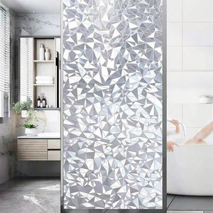 Película de privacidad para ventanas, película de vidrio esmerilado, a prueba de explosiones, moderna, de PVC, autoadhesiva, opaca, control de calor, cubierta para puerta de baño - Product Image 3