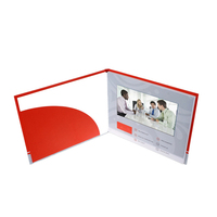 Invitation de mariage personnalisée 5 pouces lcd-3s/3 lecteur de broderie vidéo carte de visite lcd brochure boîte