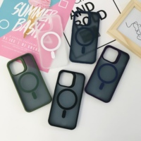 Casing HP Anti Benturan Warna Matte Hybrid untuk iPhone 15 Pro Max