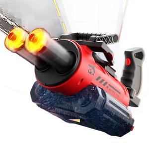 Pistolet à eau rotatif à double canon Gatling pour enfant avec commande vocale intelligente IA, grande capacité, haute pression, jouet aquatique pour l'été - Product Image 5