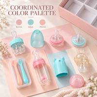 Ensemble cadeau d'alimentation pour bébé en silicone de qualité supérieure pour nouveau-né |   Articles essentiels pour bébé sans BPA |   Boîte cadeau personnalisée OEM & ODM