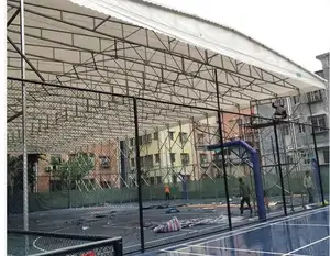 Evento de cúpula deportiva de aire inflable de paleta caliente para interiores y exteriores para cancha de tenis niños con tienda de PISCINA DE BOLAS DE BALONCESTO