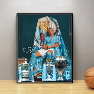 Póster Decorativo de Haaland, Estrella <span class=keywords><strong>del</strong></span> Fútbol Noruego 2026, Impresión Enmarcada para Pared, Ideal para Tiendas Deportivas y Decoración <span class=keywords><strong>del</strong></span> Hogar - Product Image 5