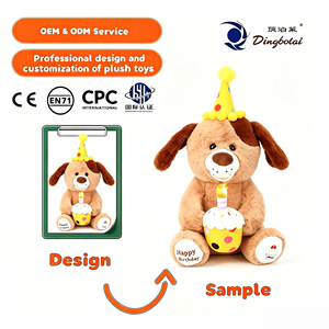 Nuevo Diseño OEM, Peluches Bordados de Osos, Perros <span class=keywords><strong>y</strong></span> Conejos, Lindos <span class=keywords><strong>y</strong></span> Suaves, Personalizables con Color <span class=keywords><strong>y</strong></span> Logotipo, Regalo de Cumpleaños - Product Image 1