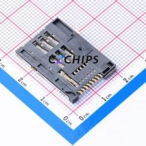 SIM-1004-P8 SIM Card Connector SMD Connector Self-Return Type Mini SIM Card Card Holder 2.2mm - Product Image 2