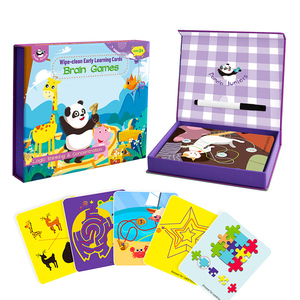 Cartes d'apprentissage précoce réutilisables pour tout-petit, stylo d'entraînement au contrôle, papier réutilisable pour enfants, jouets de <span class=keywords><strong>jeu</strong></span> de cerveau - Product Image 2