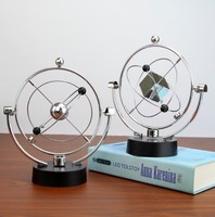 Modèle de mouvement perpétuel rotatif de grande taille Globe céleste oscillant Artisanat magnétique Ornements de bureau décoratifs Cadeaux