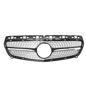 กระจังหน้ารถยนต์ทรงเพชร/GTR สำหรับ Mercedes Benz W176 รุ่น A-Class A200 A250 A45 AMG ปี 2013-2018 กระจังหน้าแบบรถแข่ง - Product Image 2