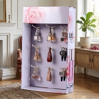 Présentoir en papier portable pliable écologique pour produits cosmétiques vernis à ongles de table soins de la peau comptoir Scok
