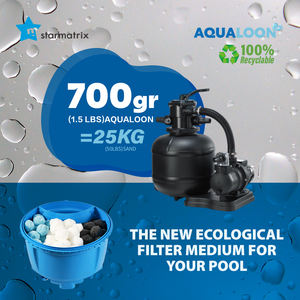 Bola de filtro Starmatrix <span class=keywords><strong>AQUALOON</strong></span> en blanco, azul y negro para reducir el consumo de productos químicos, herramientas y accesorios para piscinas - Product Image 4