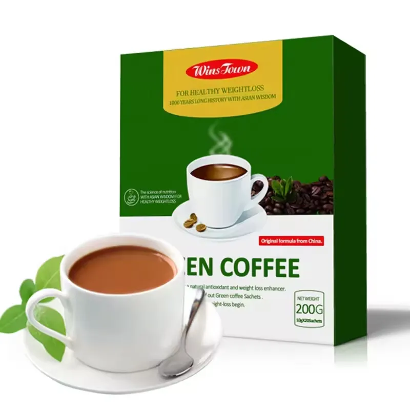 Slim Green Coffee Winstown Slimming Natural Herbs Diet Private Label Weight Loss Instant Ganoderma Coffee
