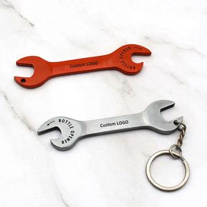 Laserable Customized Sublimation Metal Aluminum Brass Flat Beer Bottle Opener Blank Keyring Vintage Fashion Cartoon LOGO Custom - Product Image 1