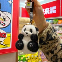Gantungan Kunci Panda Lucu Realistis, Boneka Hewan Lembut dengan Detail Cakar, Aksesoris Tas Kawaii untuk Hadiah Anak dan Perempuan