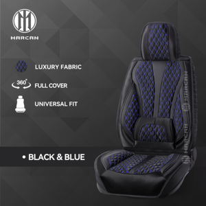 Marcan Marcan Accessoires intérieurs de voiture élégants en tissu matelassé diamanté, housses de siège de voiture en daim entièrement couvrantes à 360 degrés pour différents modèles - Product Image 6